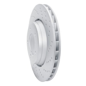 BMW Z4 Brake Rotor (1) - Right Front - R1 Concepts - Drilled Carbon Alloy GeoMET - `01-`08